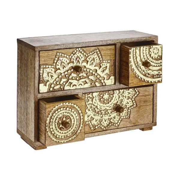 BALI deco cabinet mangowood h22cm, gold - Image 2